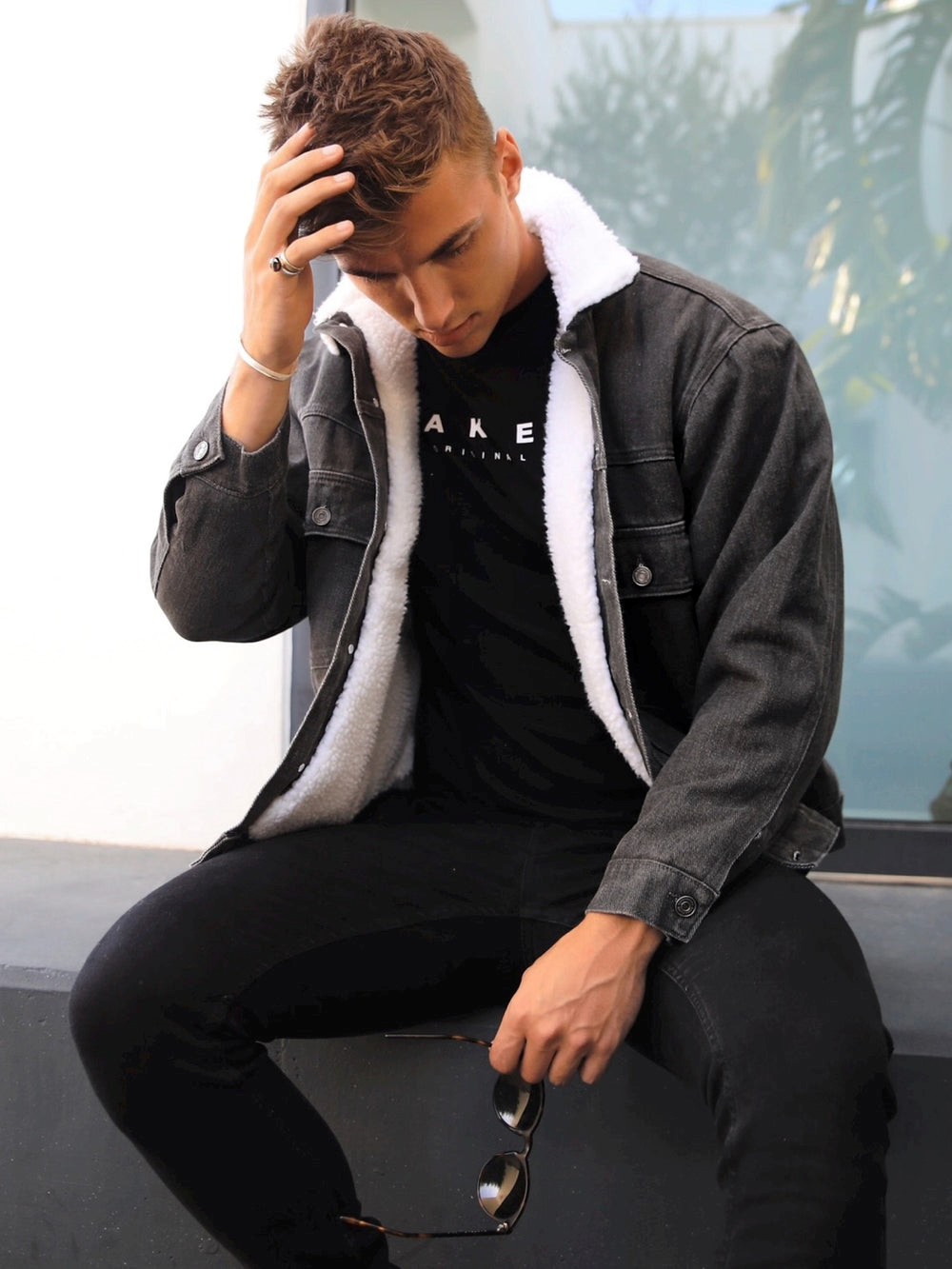 Blakely Raleigh Denim Jacket Grau | SQMVOHA-50