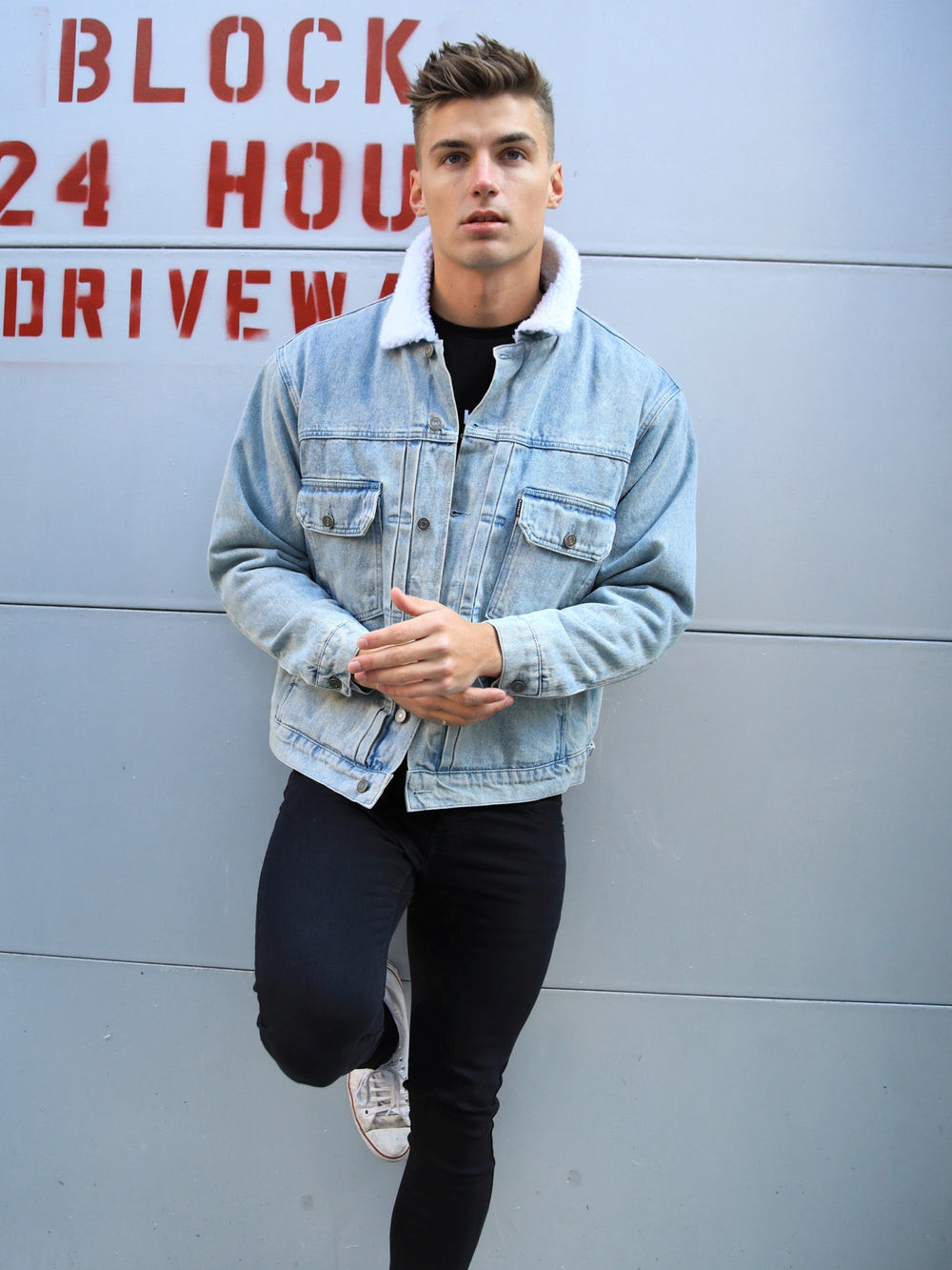 Blakely Raleigh Denim Jacket Hellblau | DOYXSQK-23