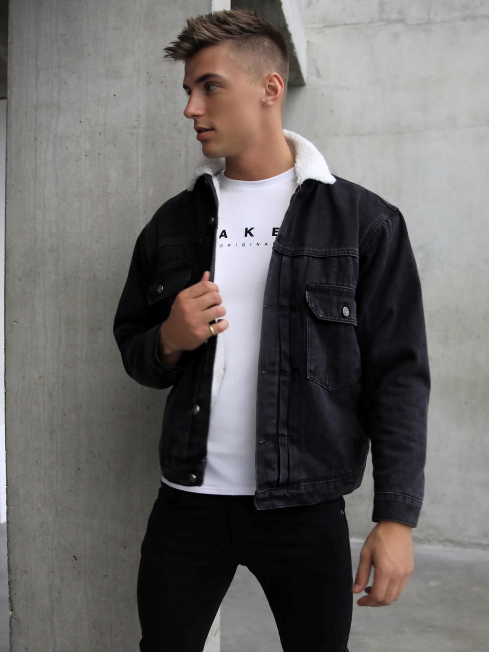 Blakely Raleigh Denim Jacket Schwarz | IMFQZUK-70