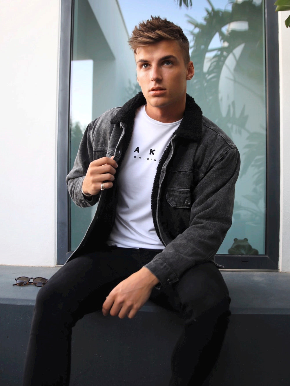 Blakely Rapha Denim Jacket Charcoal | RJNILQD-49