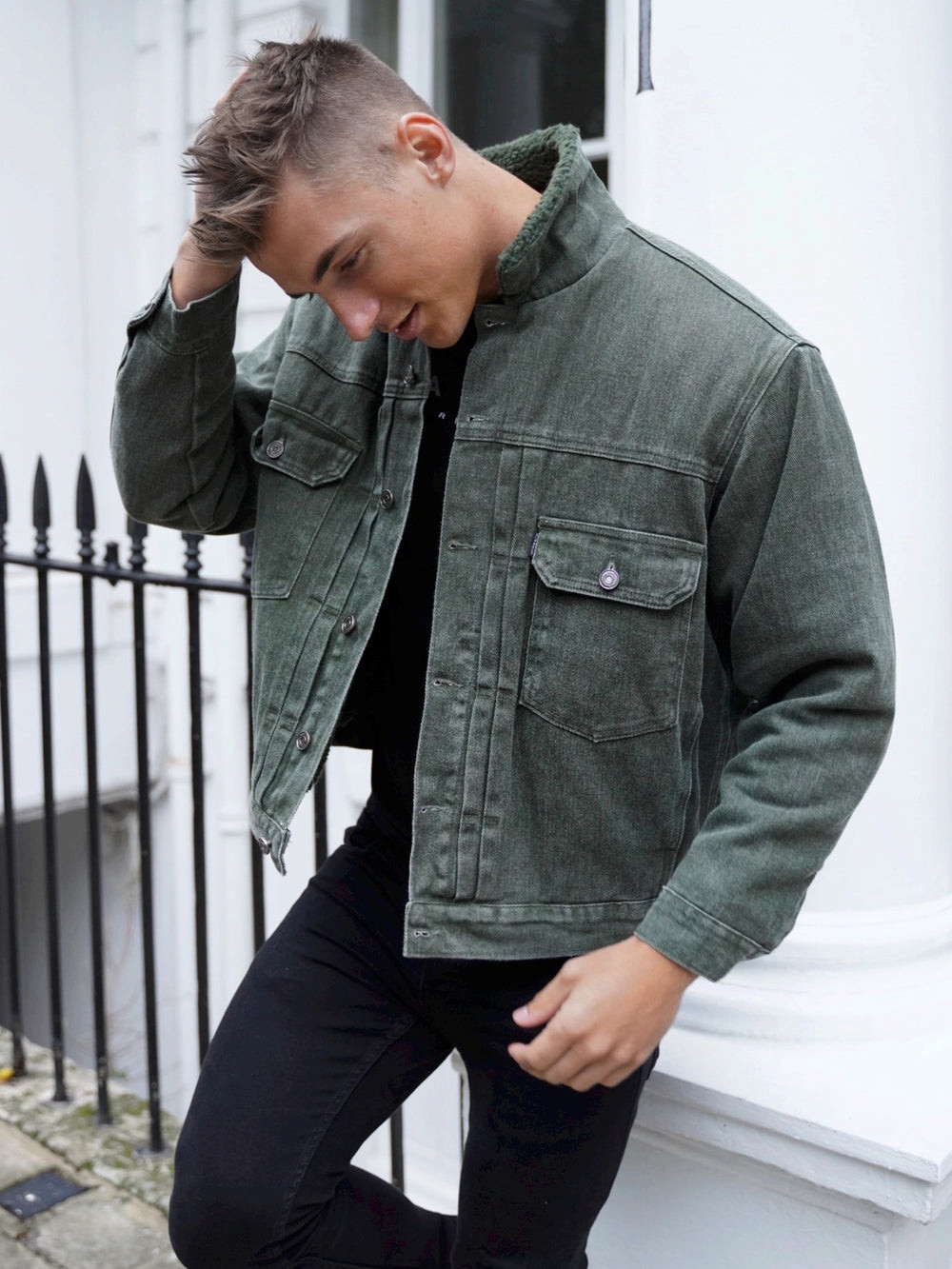 Blakely Rapha Denim Jacket Grün | XEWDZVI-04