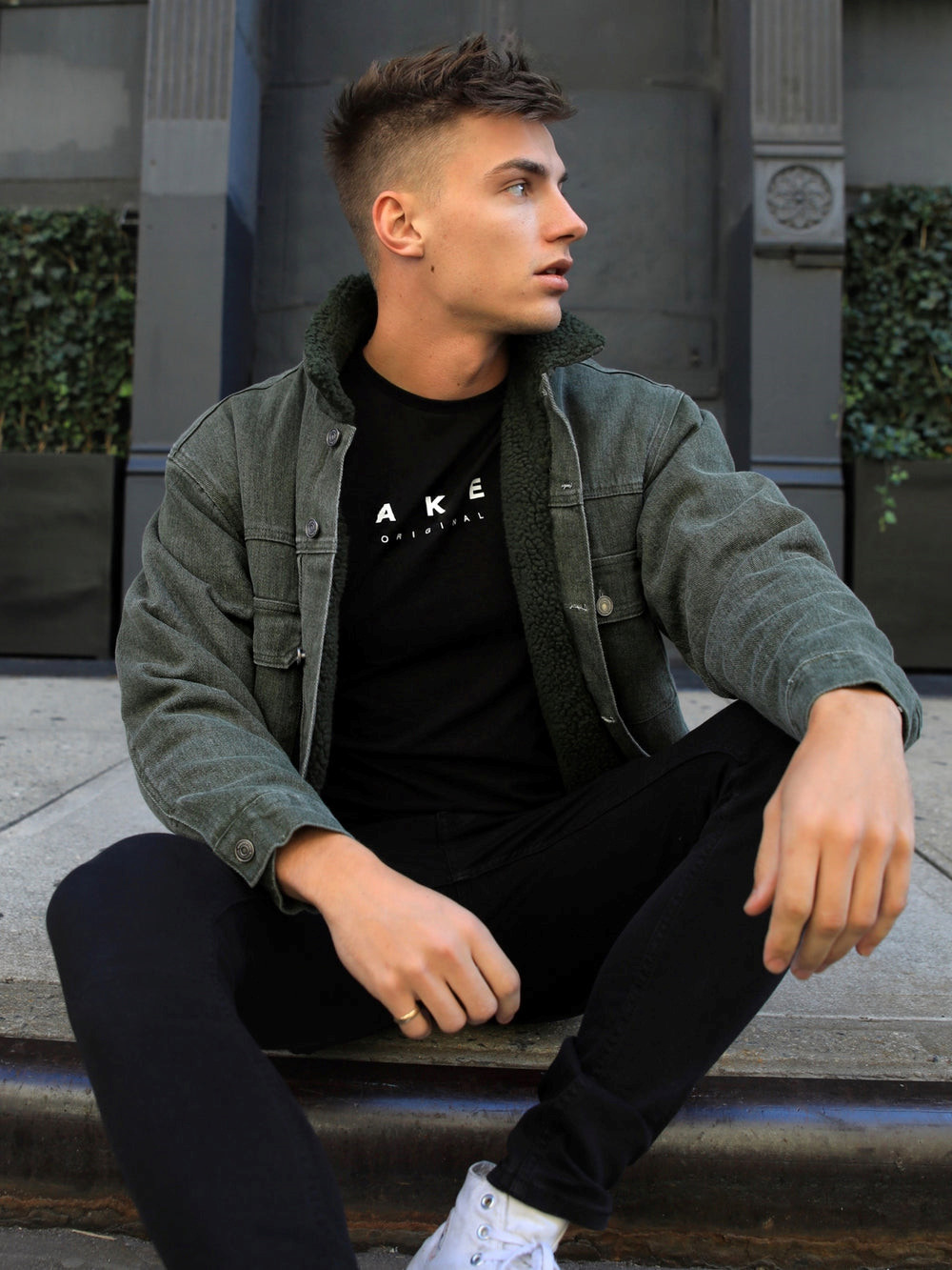 Blakely Rapha Denim Jacket Grün | XEWDZVI-04