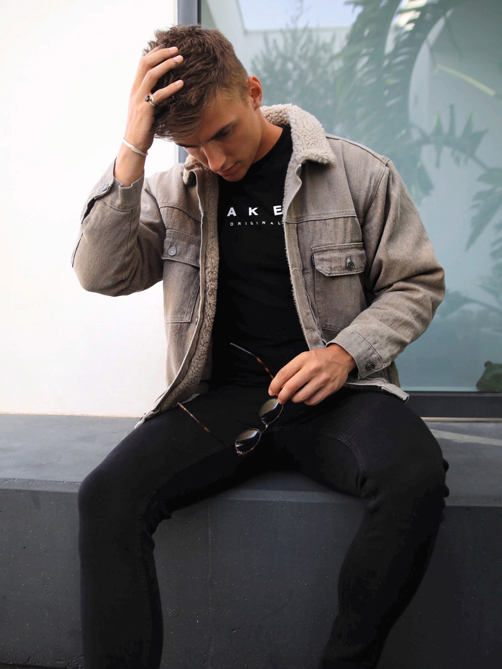 Blakely Rapha Denim Jacket Stone | VWFKYSR-56