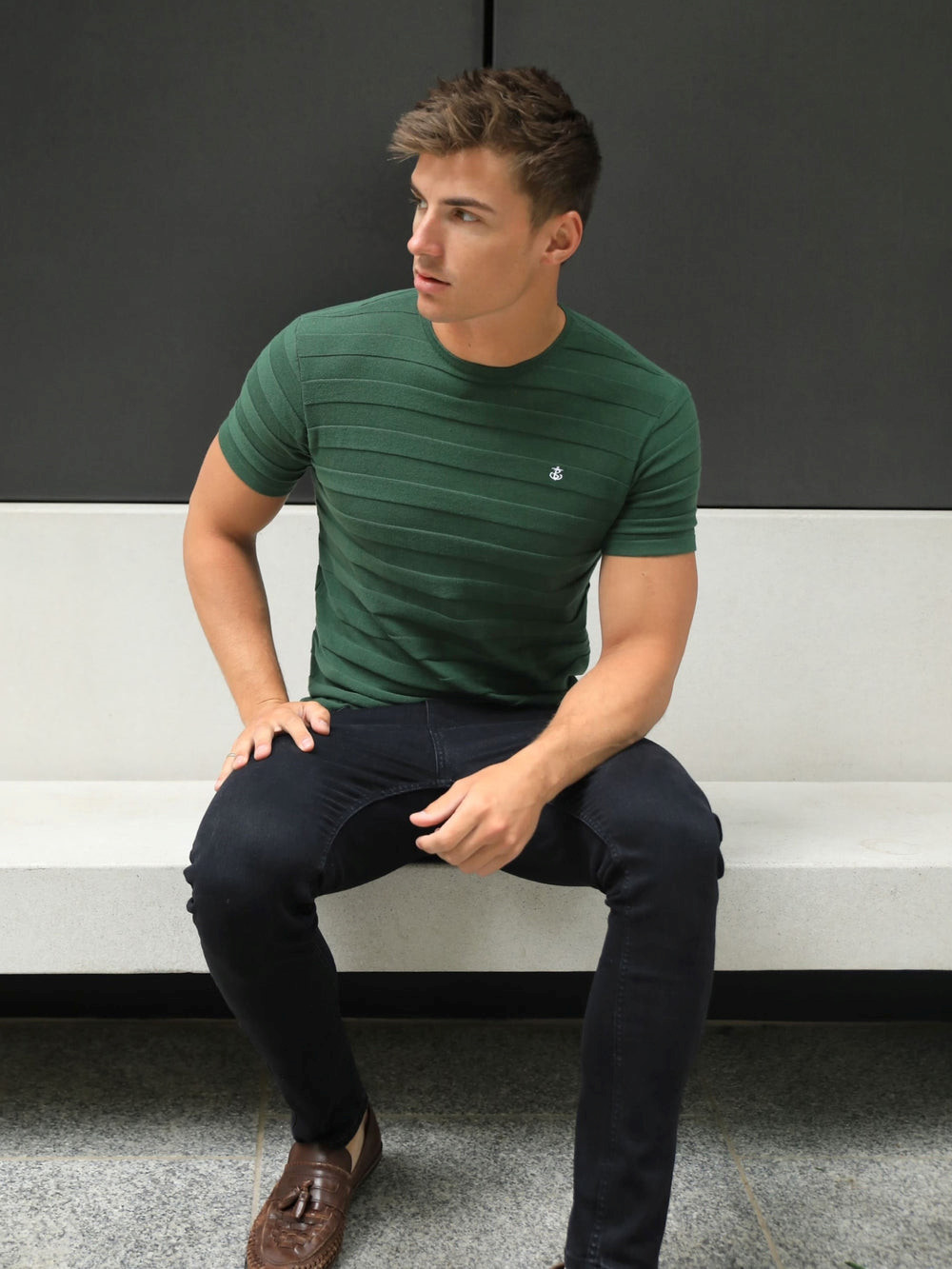 Blakely Raphello Stripe T-Shirt Grün | PFCVTSR-14