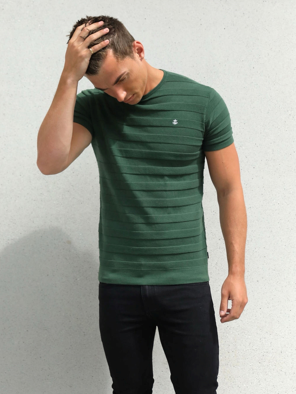 Blakely Raphello Stripe T-Shirt Grün | PFCVTSR-14