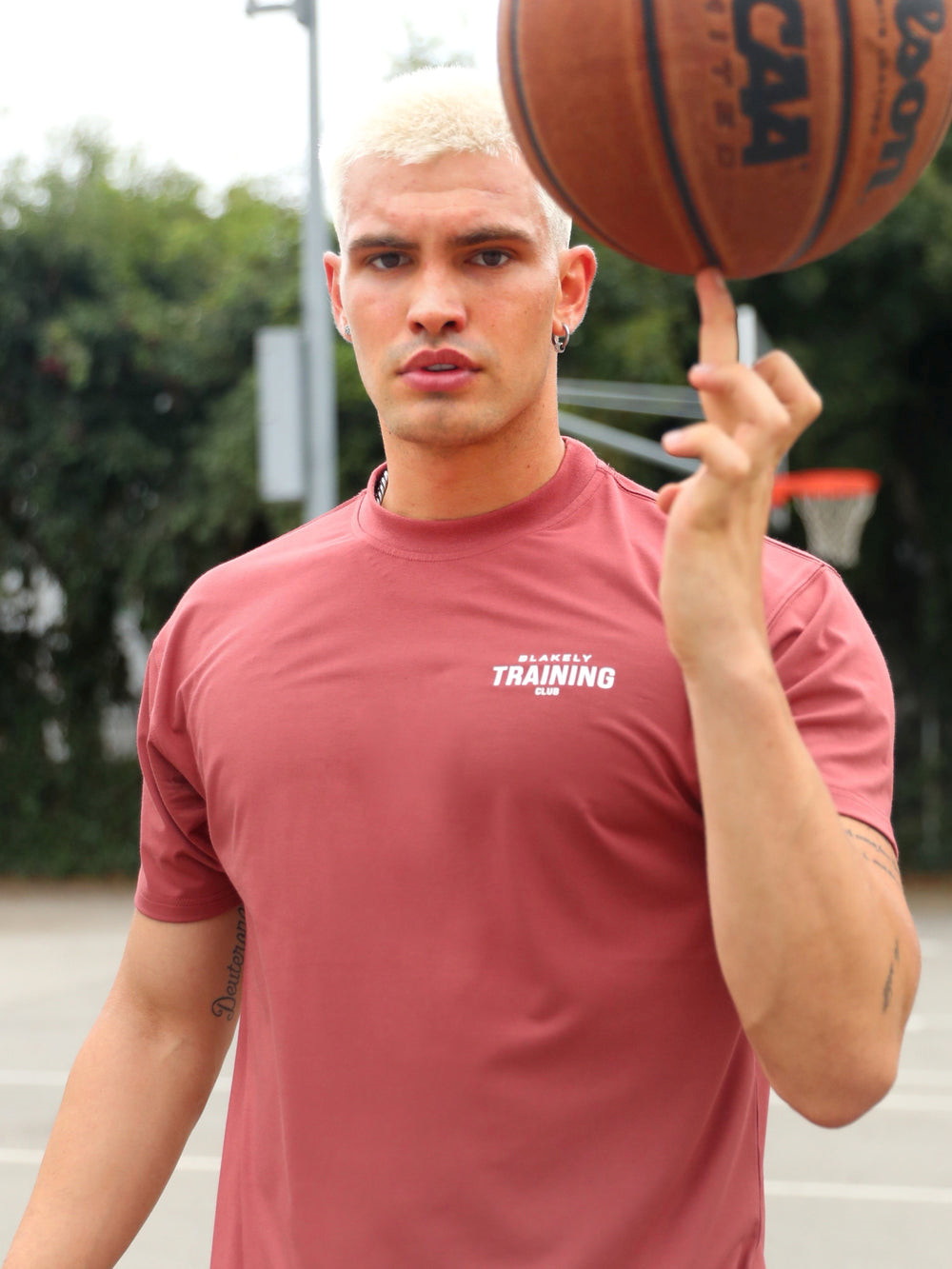 Blakely Relaxed Training T-Shirt Rot | KLEJXVM-74