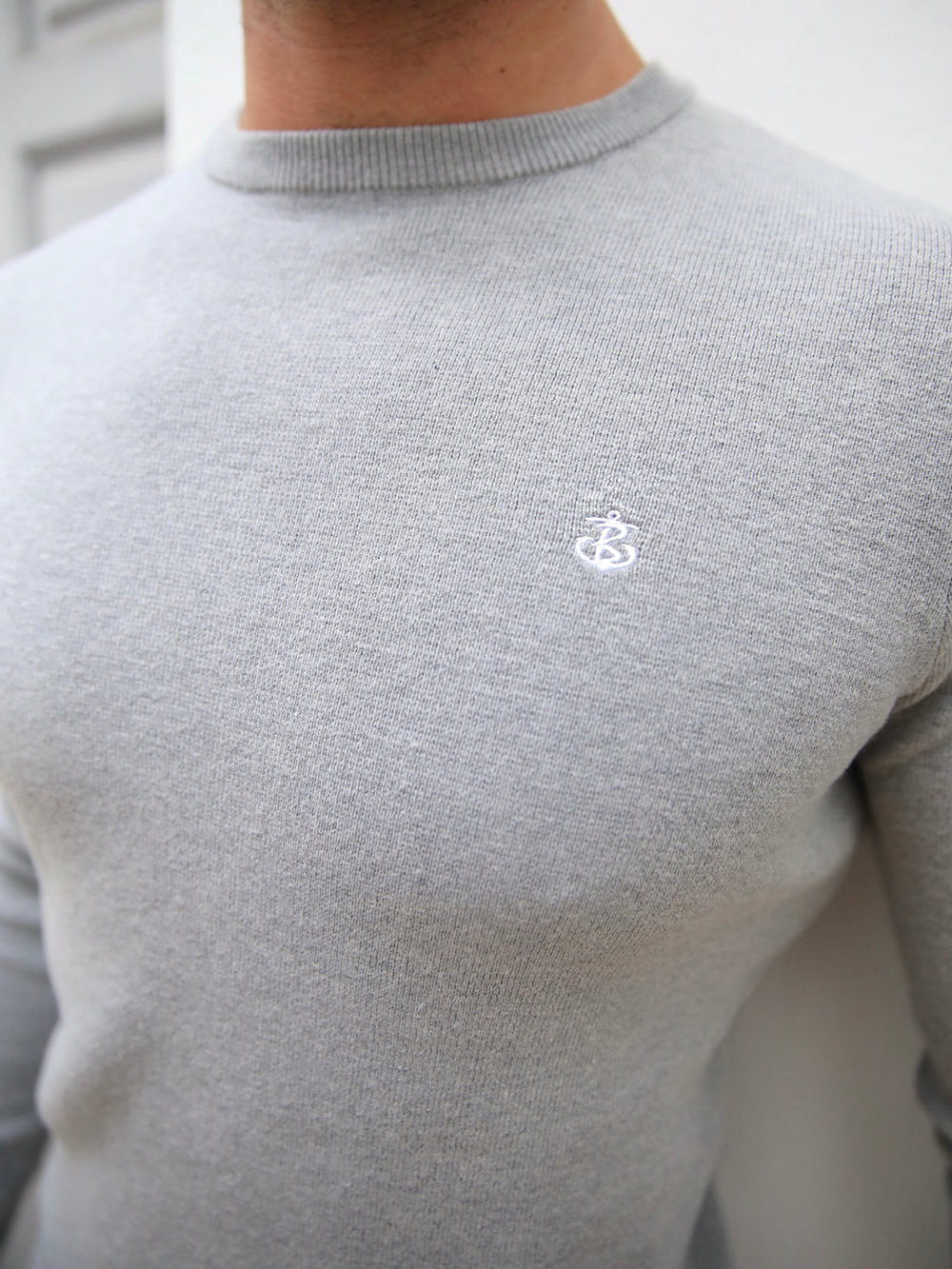Blakely Riad Knitted Long Sleeve T-Shirt Grau | AHPTBDZ-73