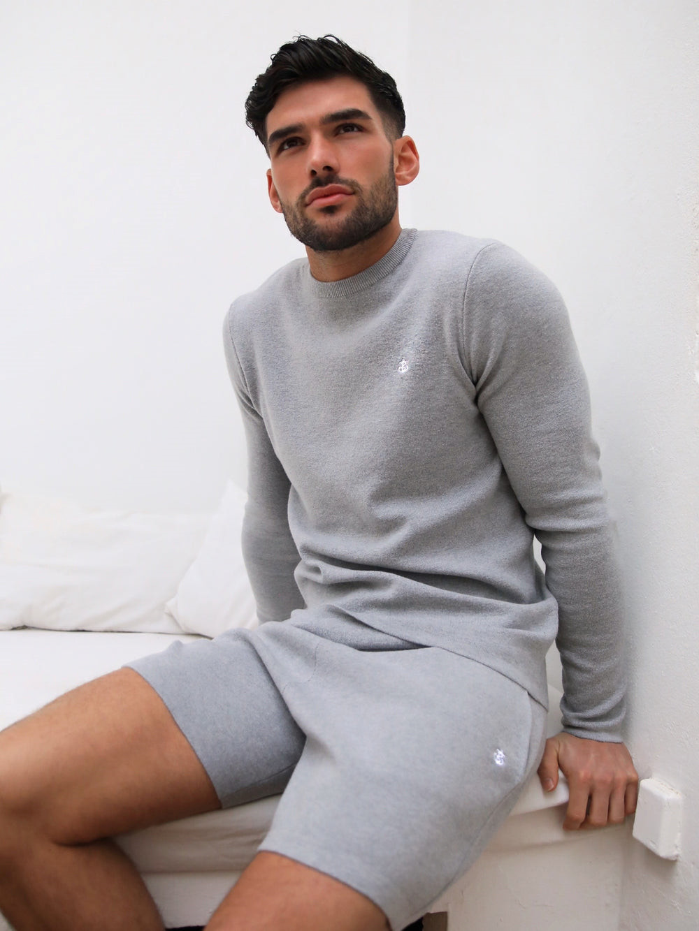 Blakely Riad Knitted Shorts Grau | JUIEVTZ-91