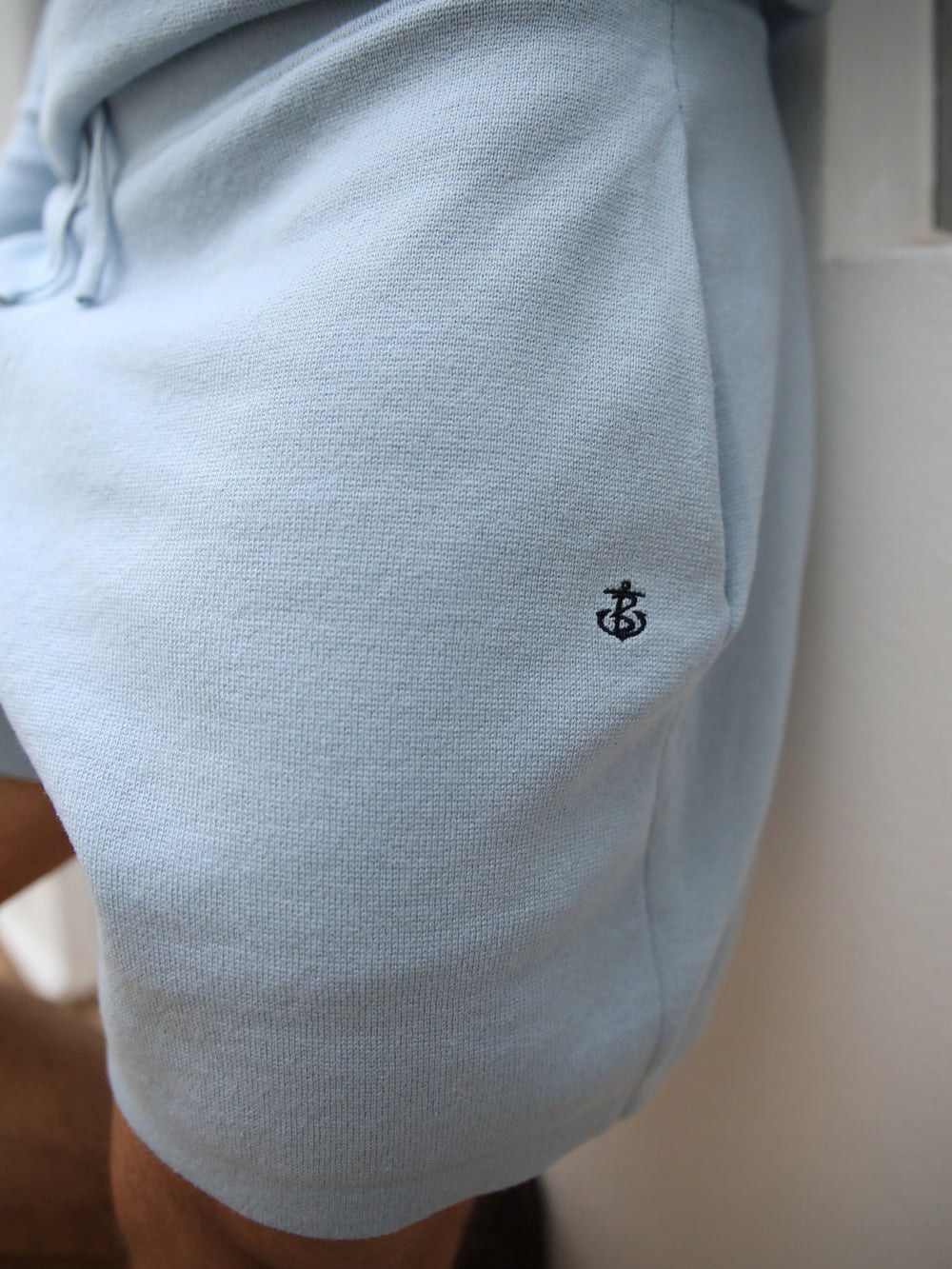 Blakely Riad Knitted Shorts Hellblau | NHDVAYE-94