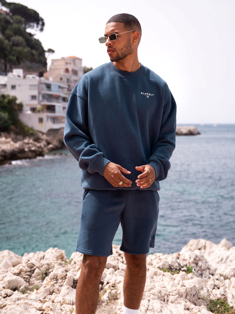 Blakely Riviera Initial Jumper Blau | IAHZFMU-17