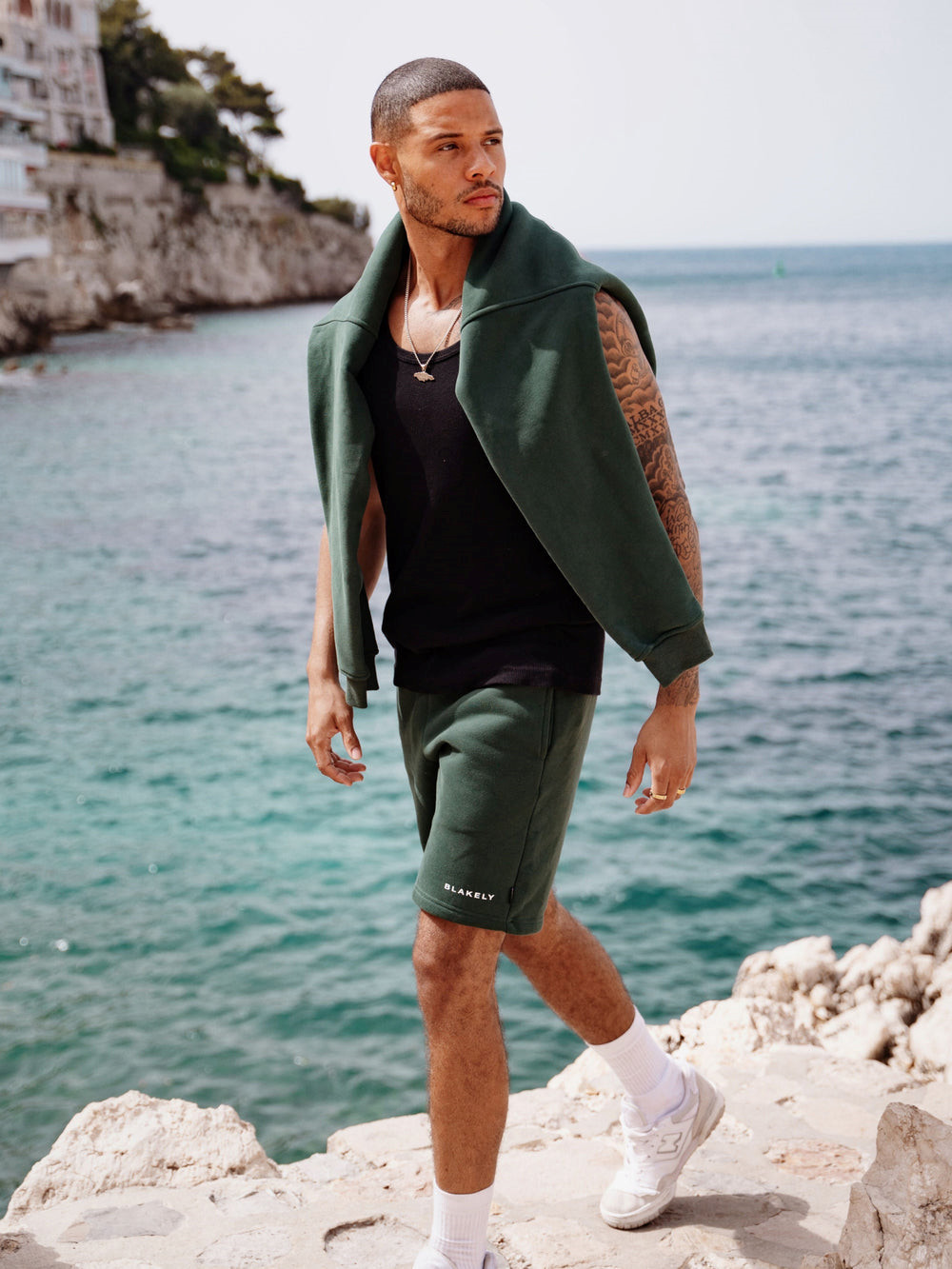 Blakely Riviera Initial Jumper Dunkelgrün | VLFTMUD-71