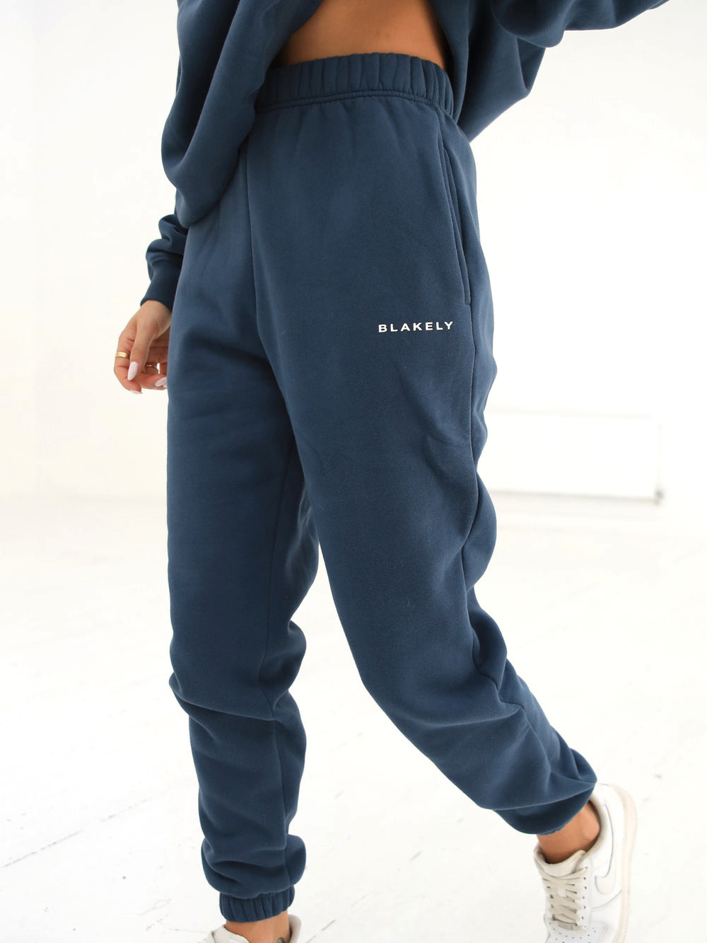 Blakely Riviera Initial Womens Sweatpants Blau | NGUOVHZ-06