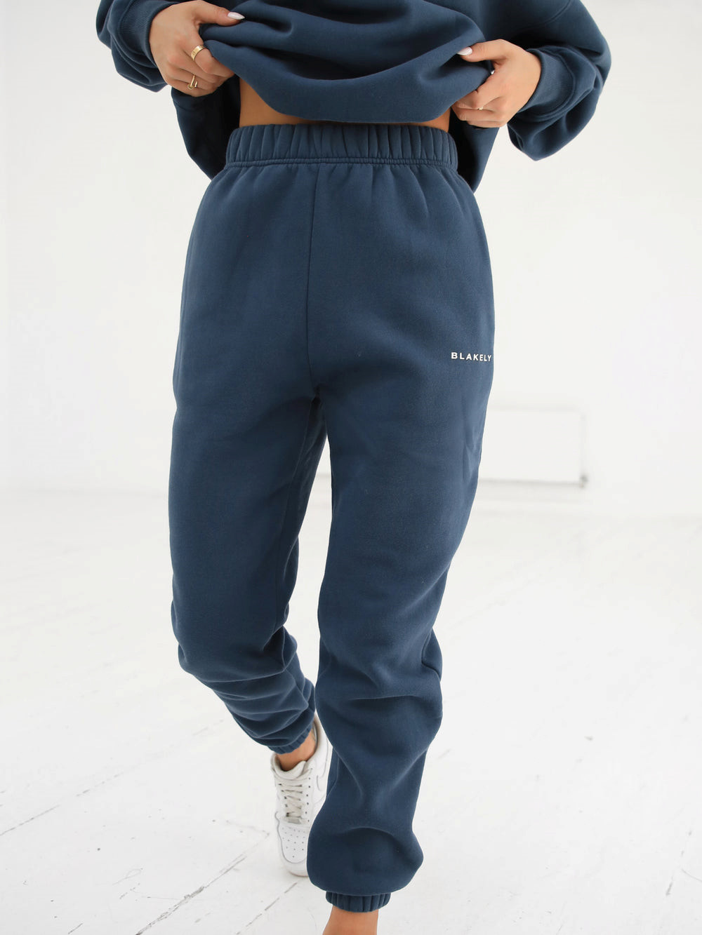 Blakely Riviera Initial Womens Sweatpants Blau | NGUOVHZ-06