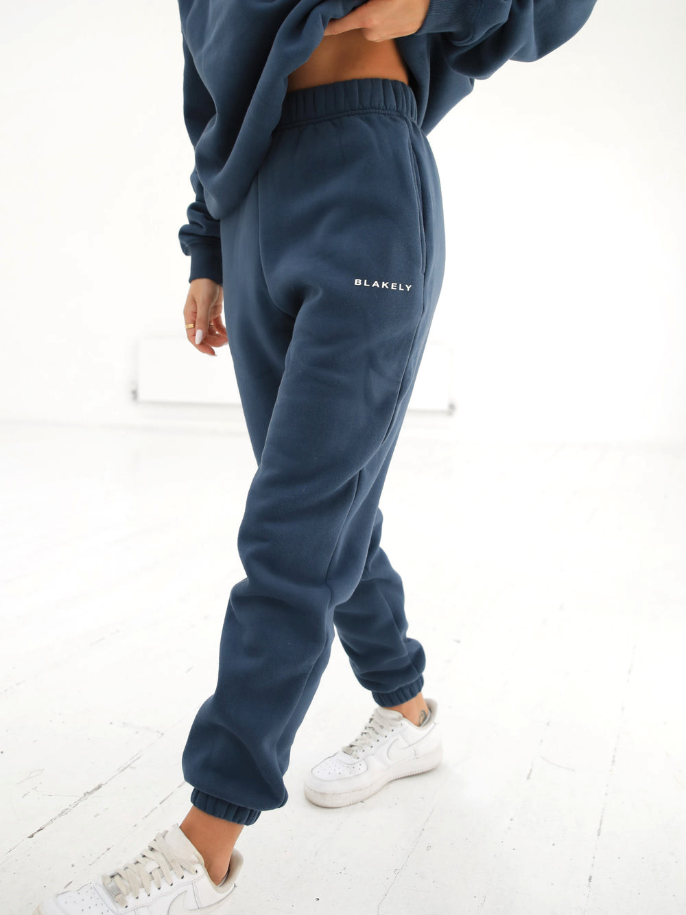 Blakely Riviera Initial Womens Sweatpants Blau | NGUOVHZ-06