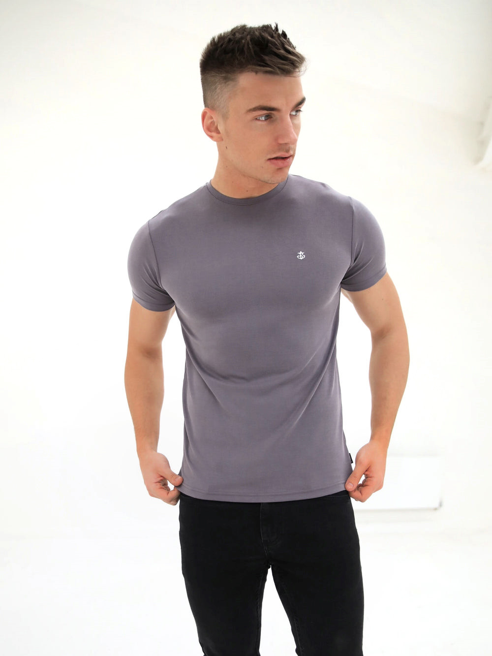 Blakely Rowan Brushed Soft T-Shirt Lila | LGTQHZC-02