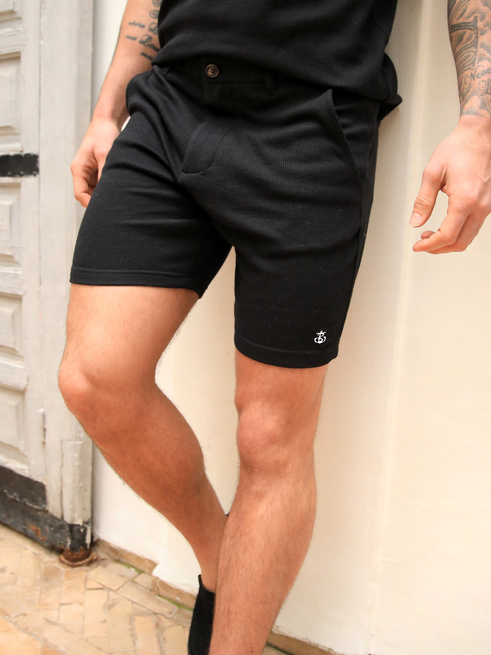 Blakely Safi Textured Shorts Schwarz | HMOPUQV-93