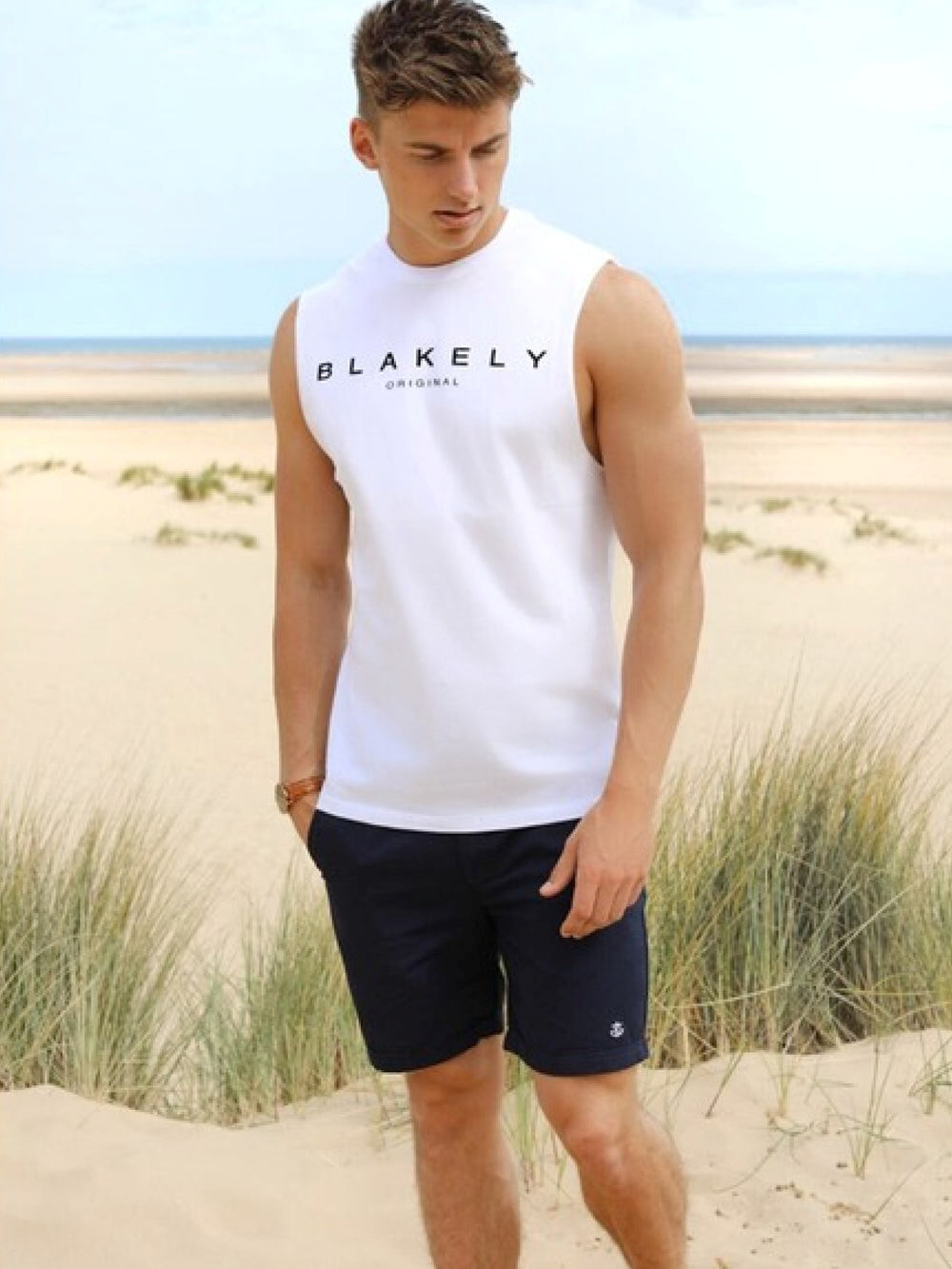 Blakely Sarasota Sleeveless Tee Weiß | ASCFWKH-71