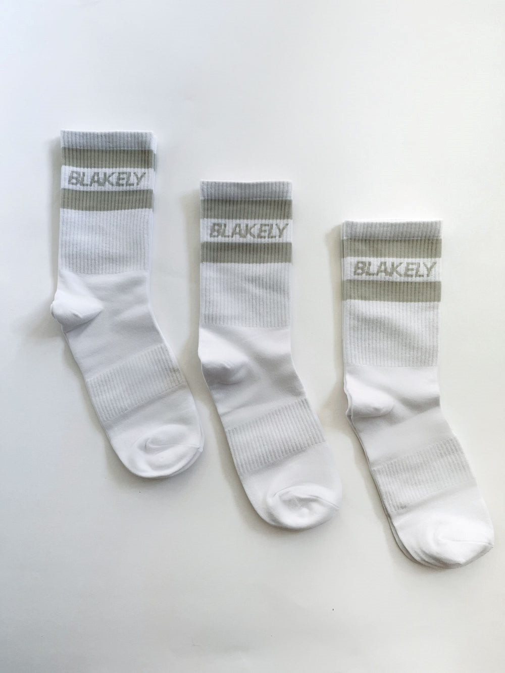 Blakely Signature Socks 3 Pack Stone | EIYQCZB-86