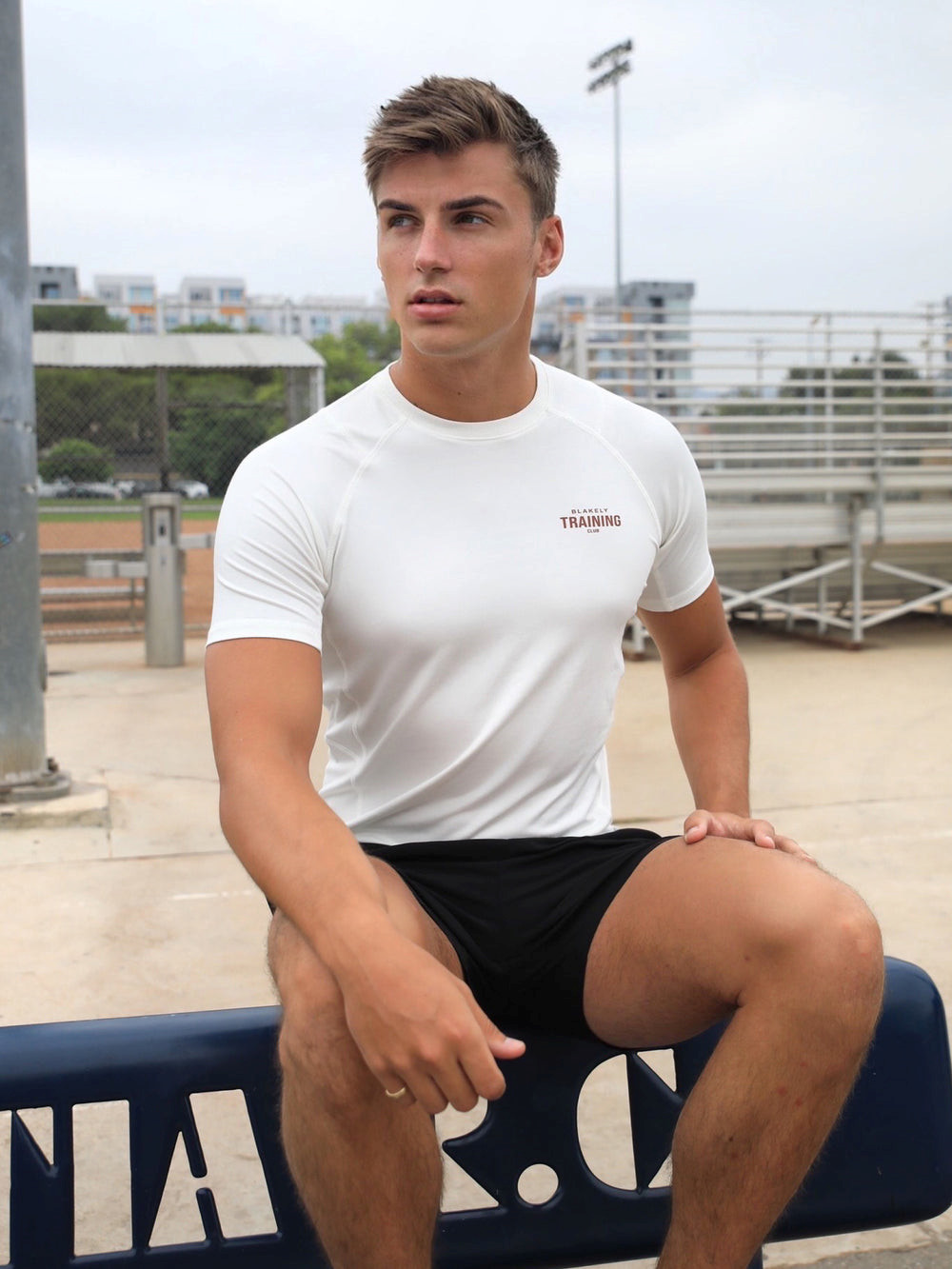 Blakely Slim Training T-Shirt Weiß | IRSOTVZ-84