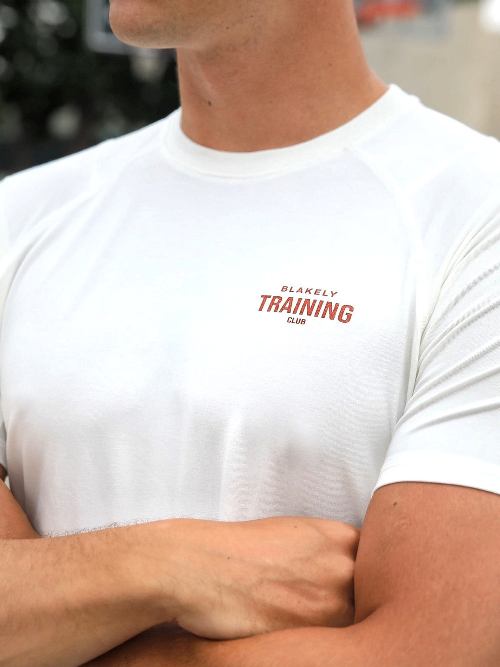 Blakely Slim Training T-Shirt Weiß | IRSOTVZ-84