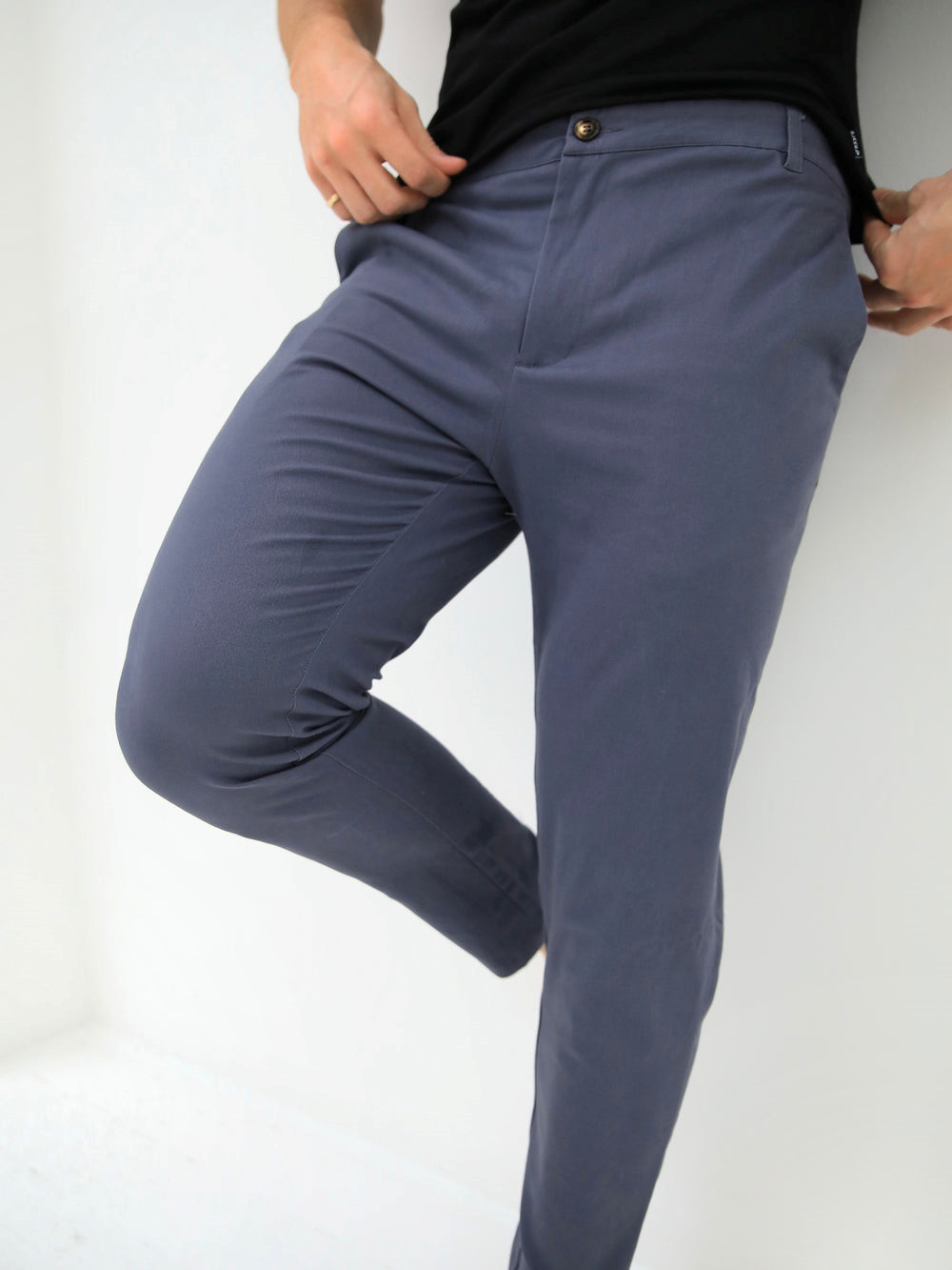 Blakely Sloane Stretch Fit Chinos Hellblau | EOMNFYU-14