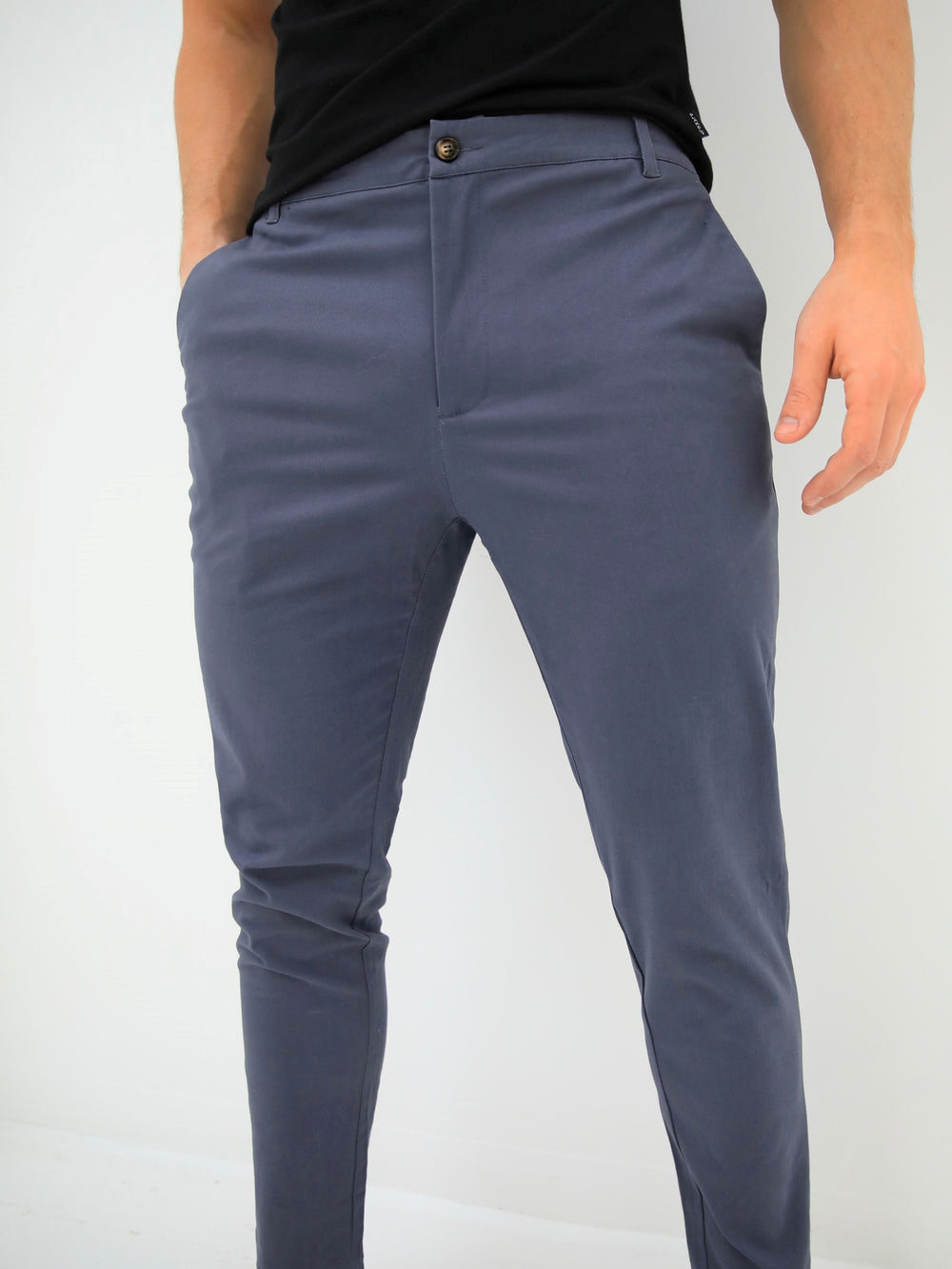 Blakely Sloane Stretch Fit Chinos Hellblau | EOMNFYU-14