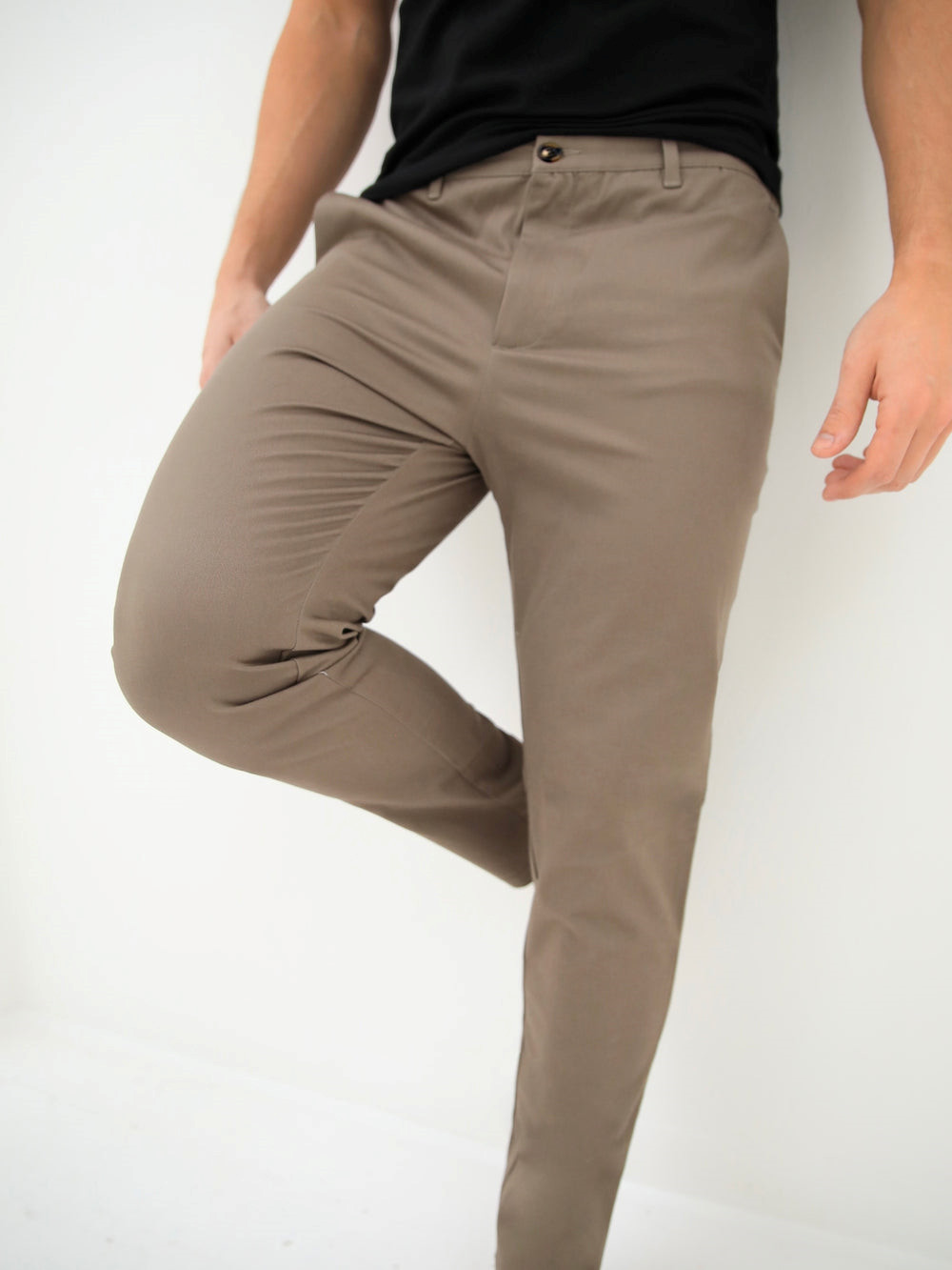 Blakely Sloane Stretch Fit Chinos Hellbraun | GIBLPDQ-08