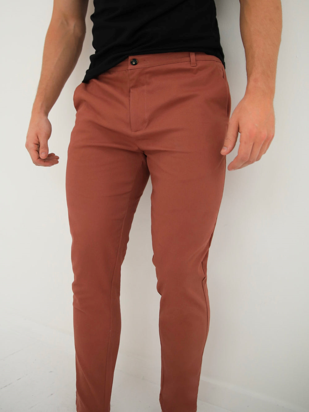 Blakely Sloane Stretch Fit Chinos Rot | ANKEMDC-67