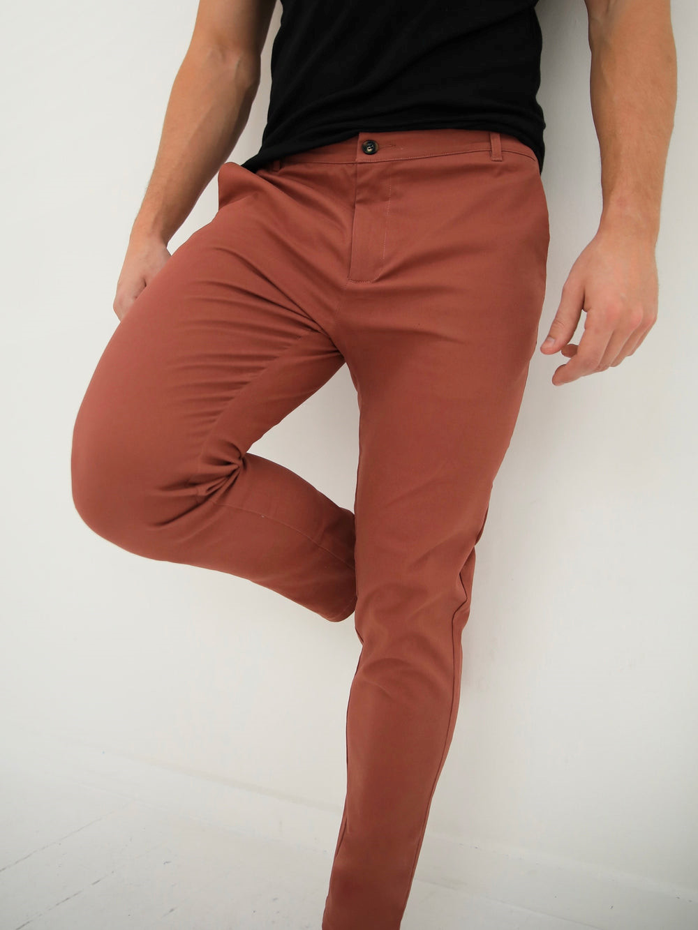 Blakely Sloane Stretch Fit Chinos Rot | ANKEMDC-67