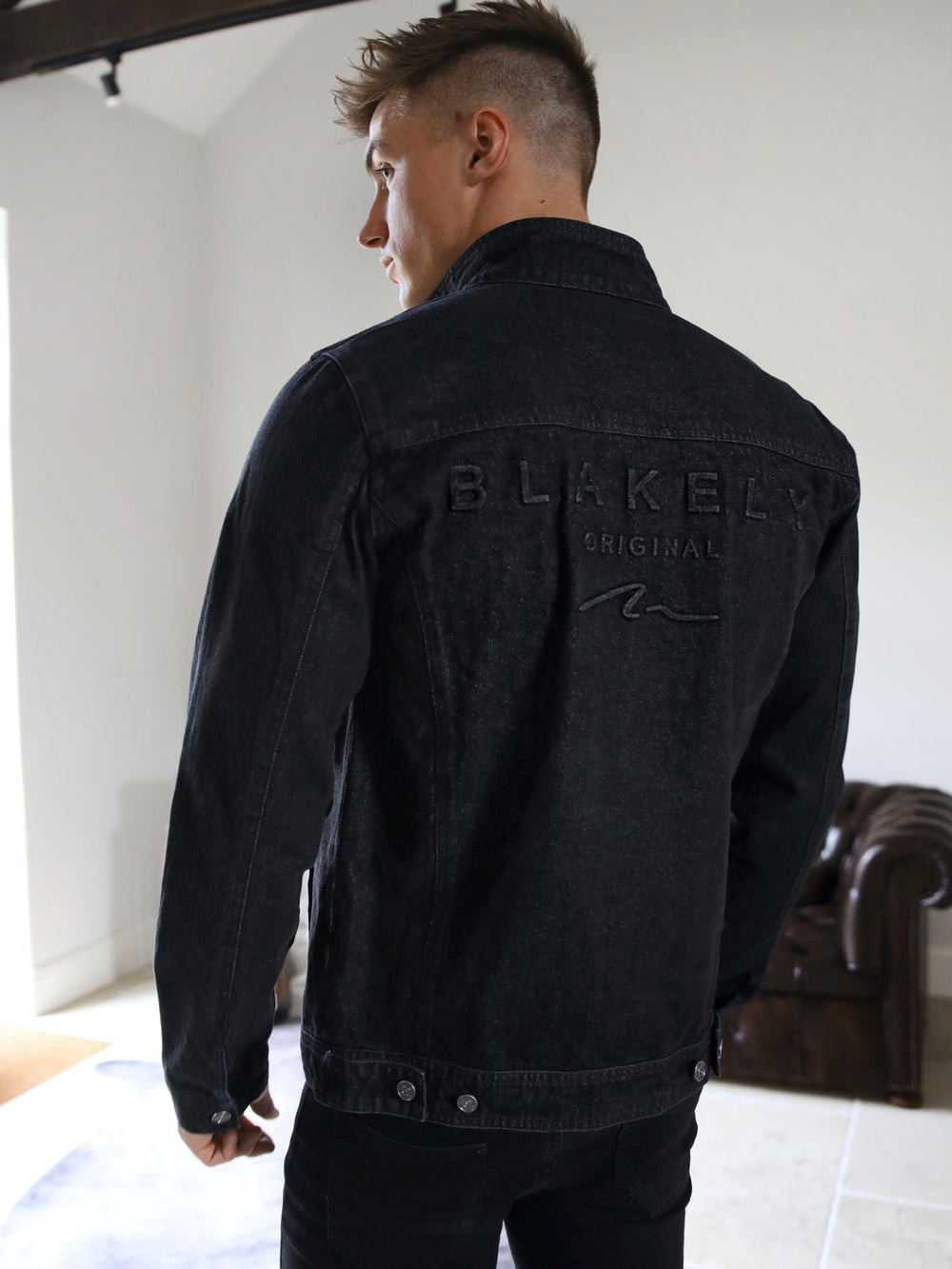 Blakely Soho Denim Jacket Schwarz | HQZRTFK-50