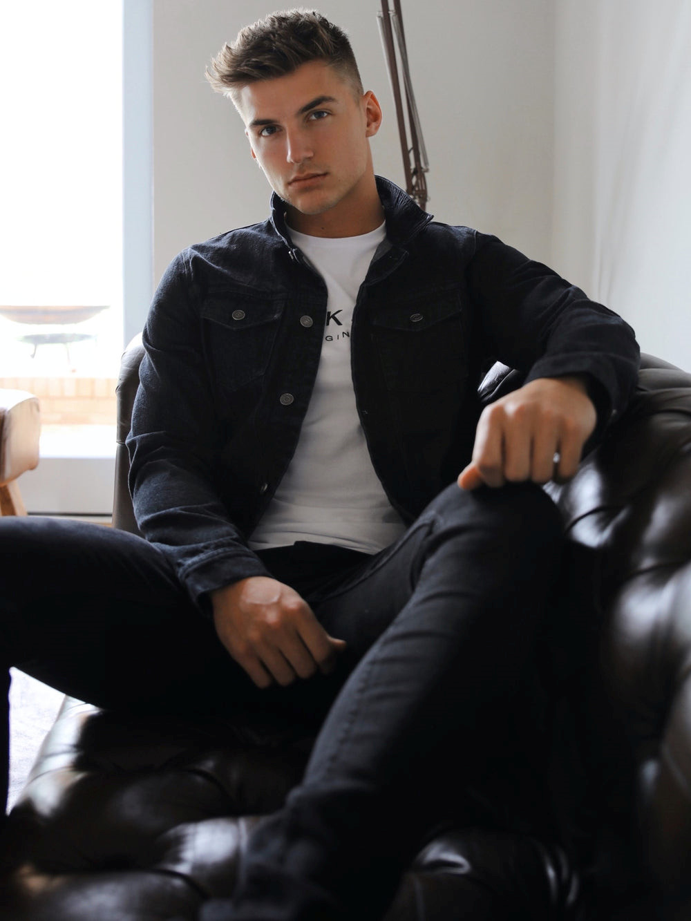 Blakely Soho Denim Jacket Schwarz | HQZRTFK-50
