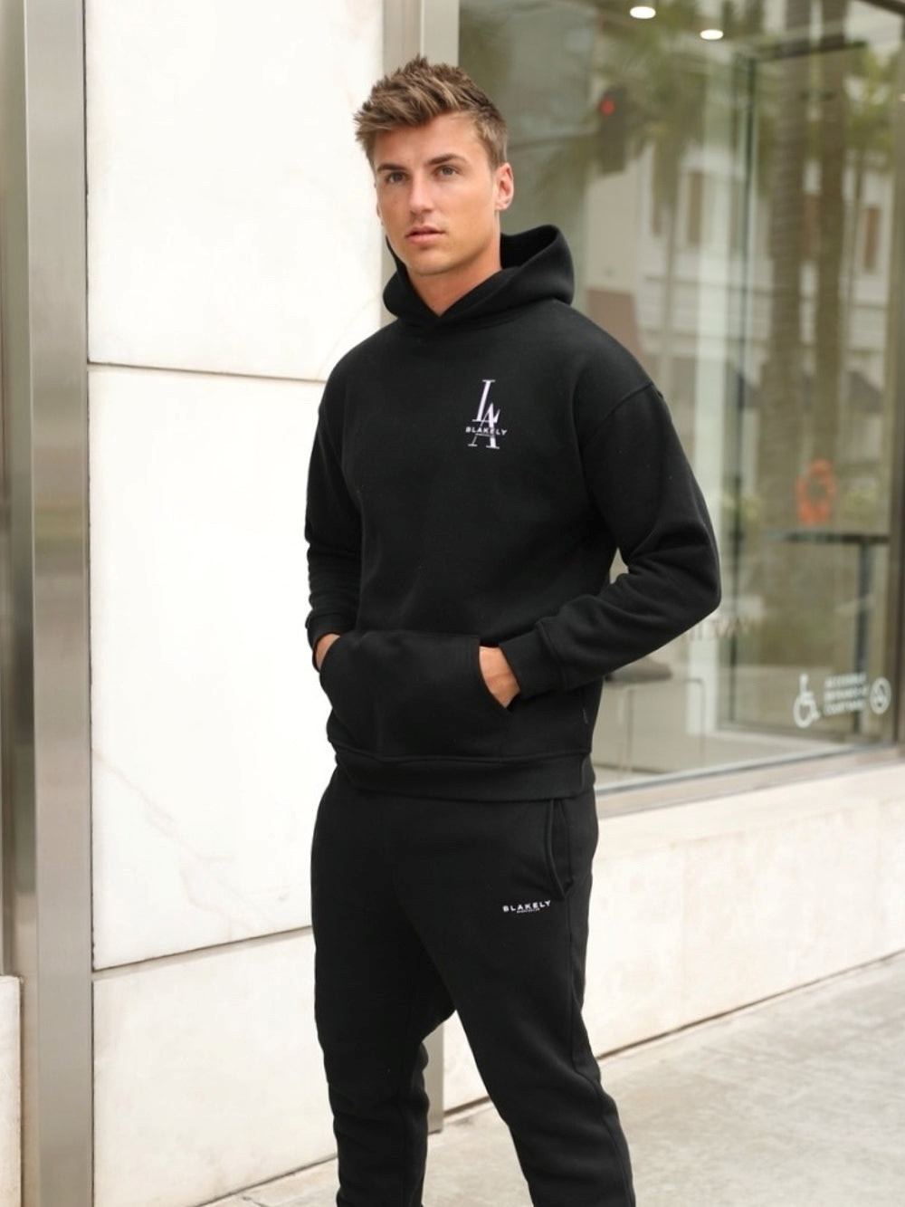 Blakely Sports Club Relaxed Hoodie Schwarz | ZQYKOFG-65