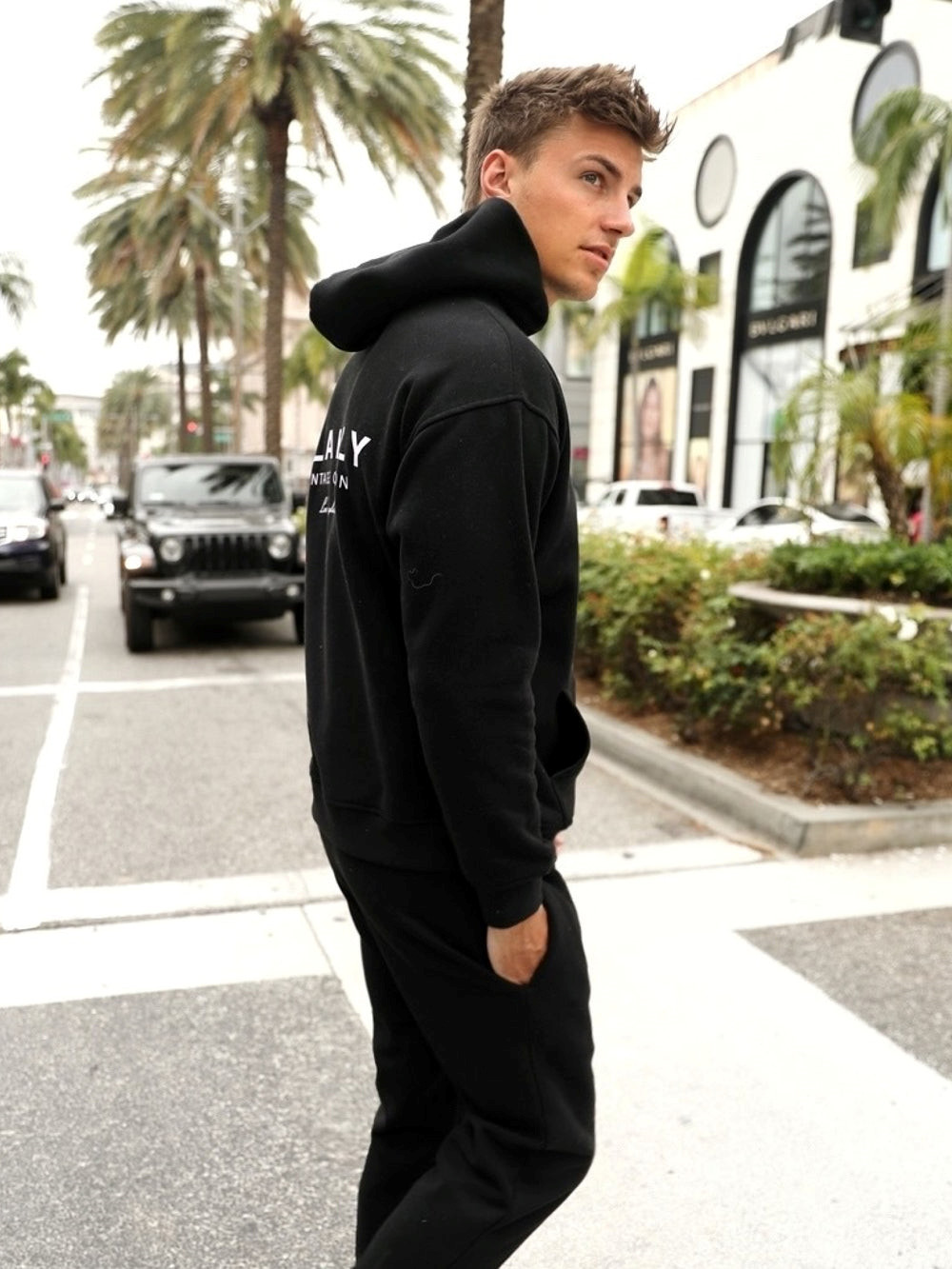 Blakely Sports Club Relaxed Hoodie Schwarz | ZQYKOFG-65