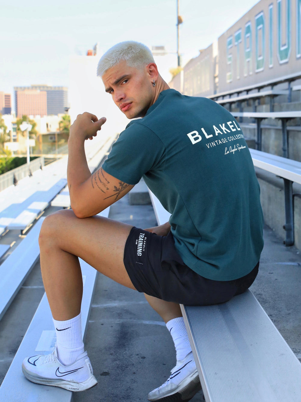 Blakely Sports Club Relaxed T-Shirt Grün | FOURSMX-27