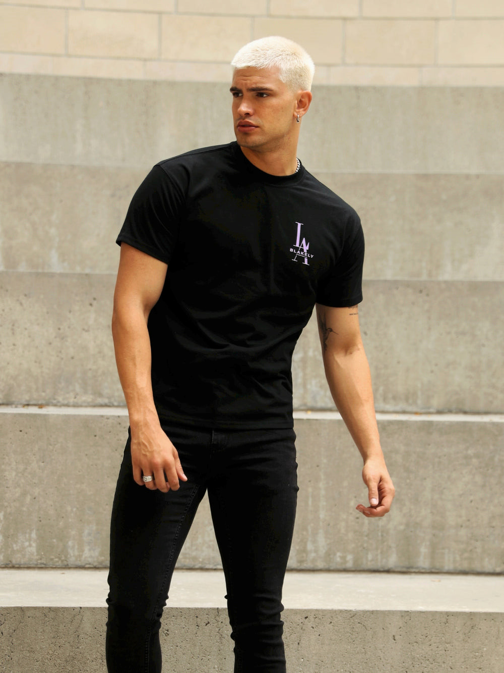 Blakely Sports Club Relaxed T-Shirt Schwarz | EQXGHYR-64