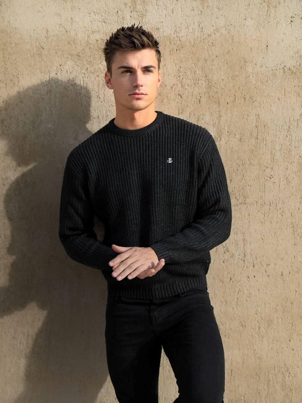 Blakely Stanton Knit Jumper Charcoal | QXCTNGE-27