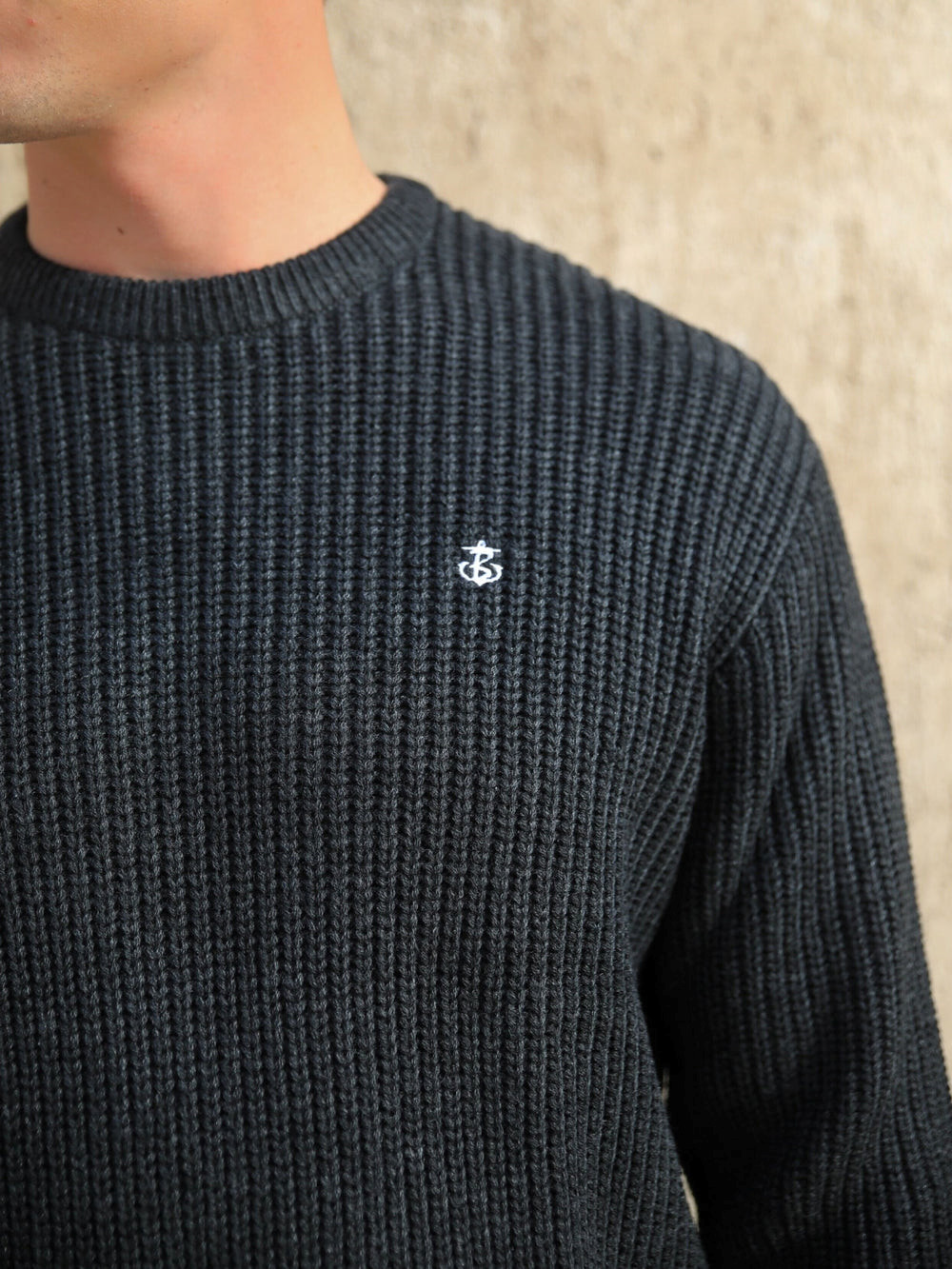 Blakely Stanton Knit Jumper Charcoal | QXCTNGE-27