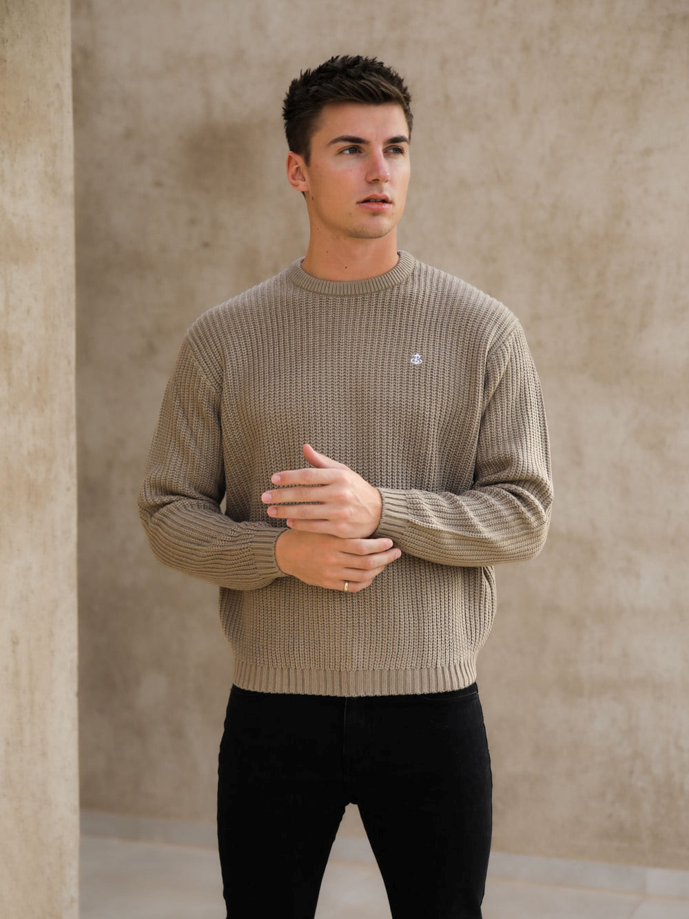 Blakely Stanton Knit Jumper Dunkel | JADRXVS-46