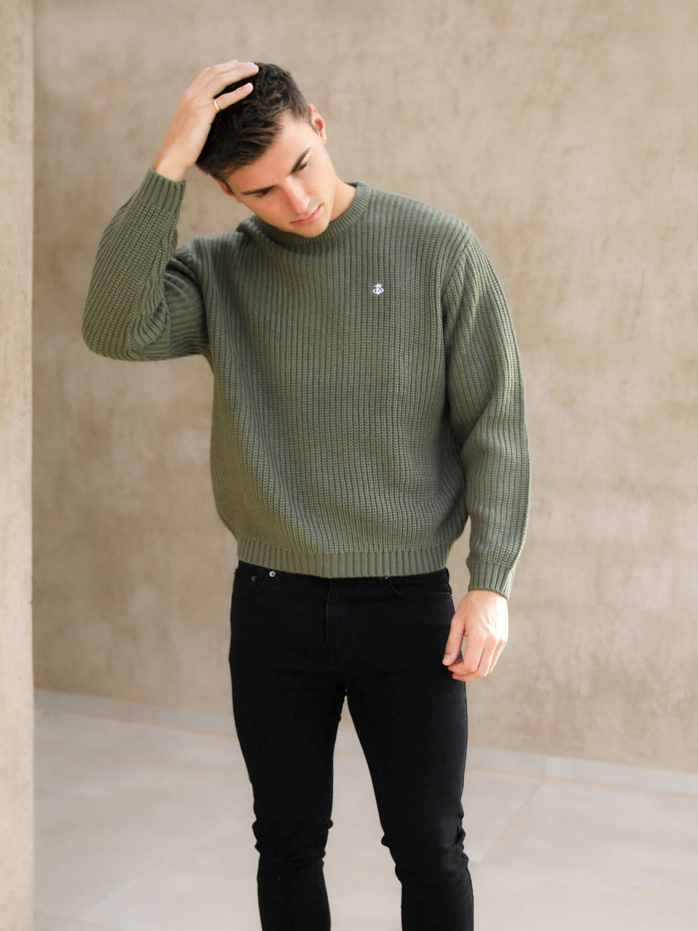Blakely Stanton Knit Jumper Grün | GITHMAO-35