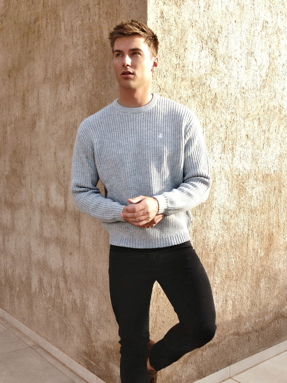 Blakely Stanton Knit Jumper Hellgrau | QTYPKCN-70