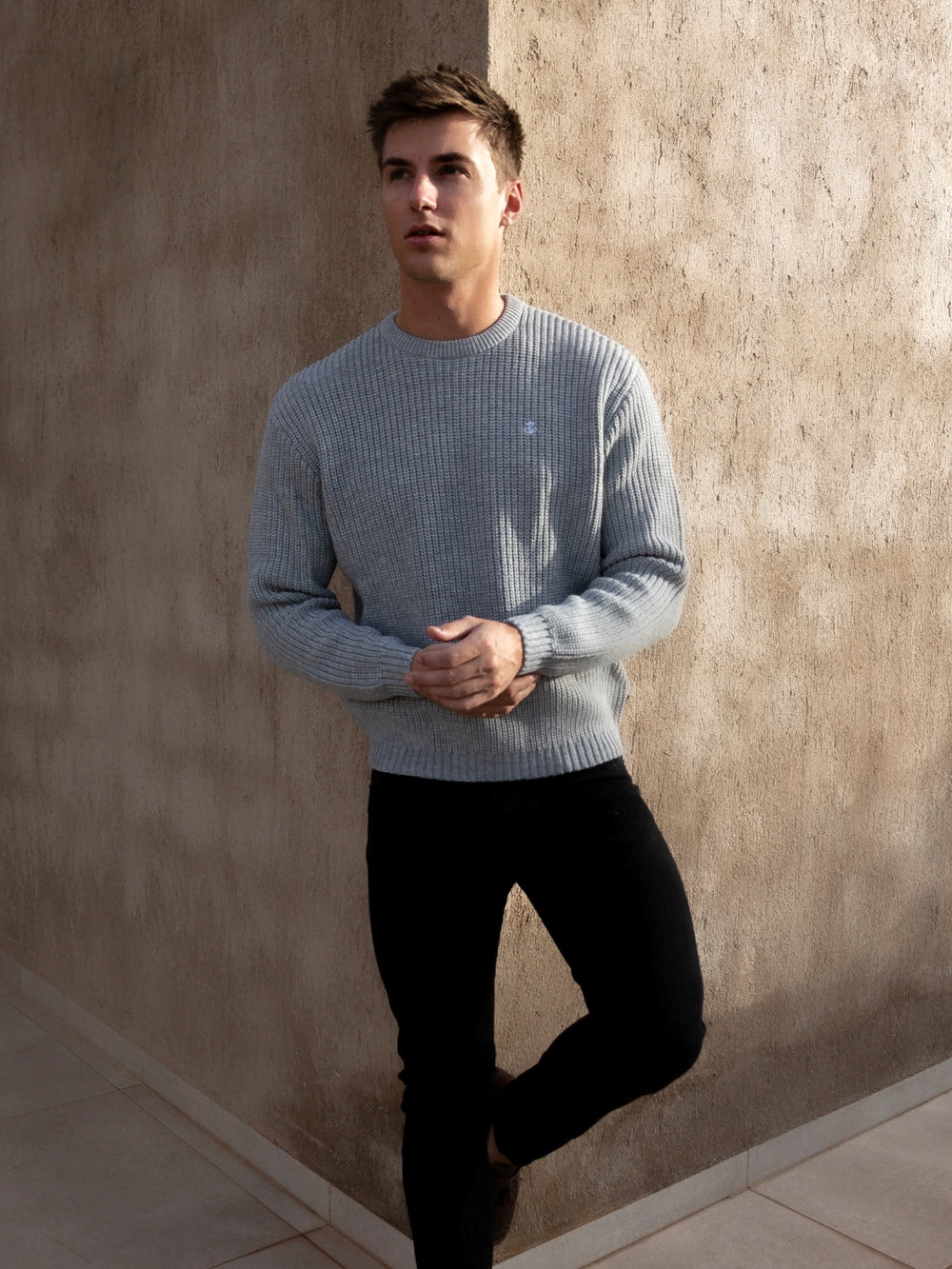 Blakely Stanton Knit Jumper Hellgrau | QTYPKCN-70