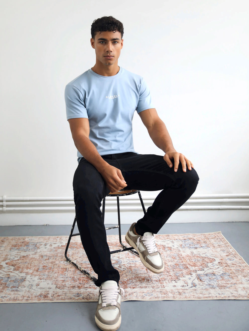 Blakely Statement T-Shirt Blau | EGYQXPM-47