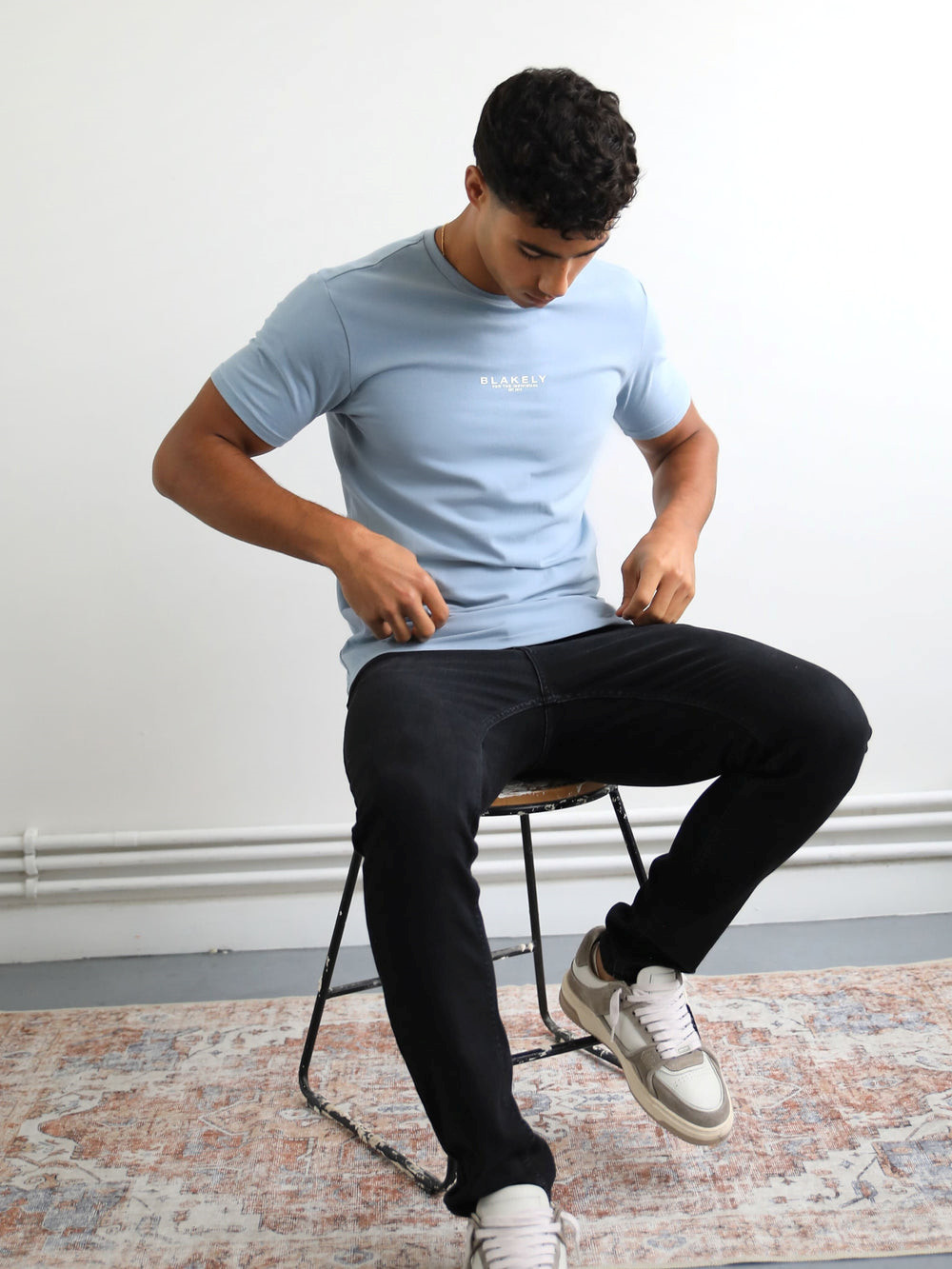 Blakely Statement T-Shirt Blau | EGYQXPM-47