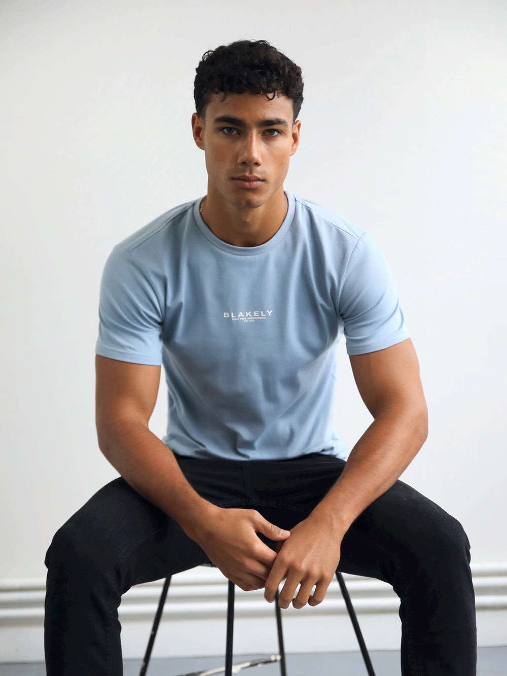 Blakely Statement T-Shirt Blau | EGYQXPM-47