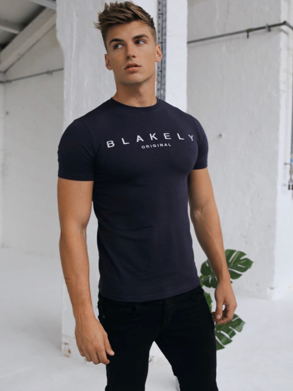 Blakely Stockbridge T-Shirt Navy | CFIGNHM-47