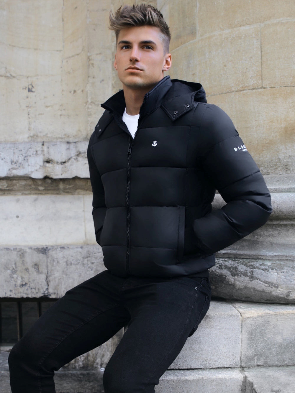 Blakely Stockholm Coat Schwarz | QDSJMRV-07