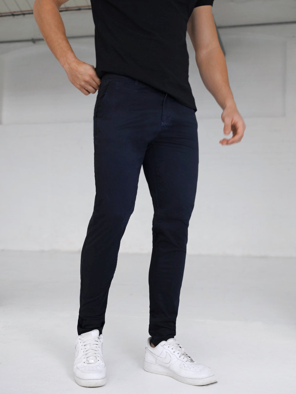 Blakely Stretch Chino Navy | MKJLXDH-61