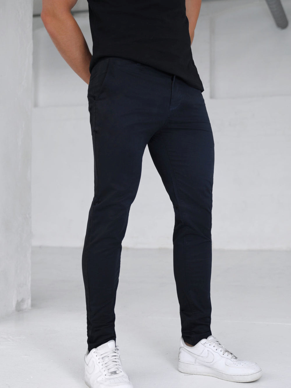 Blakely Stretch Chino Navy | MKJLXDH-61