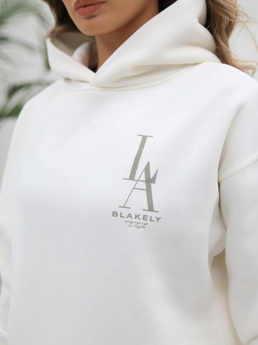 Blakely Studio Relaxed Hoodie Ivory | BQPSKEA-09