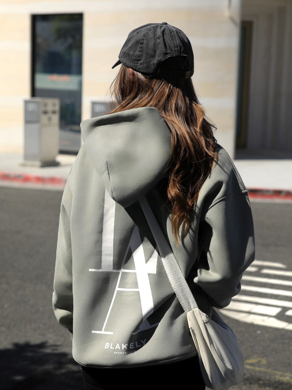 Blakely Studio Relaxed Hoodie Olivgrün | QJEMBNZ-73